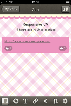 Zapd - screenshot pink link